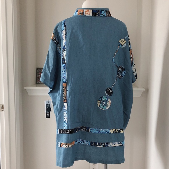 Neo Noble Cocoon Shirt License Plate Color Block Size L - Picture 7 of 13